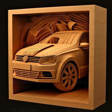 3D модель Volkswagen Polo Sedan 2010 (STL)